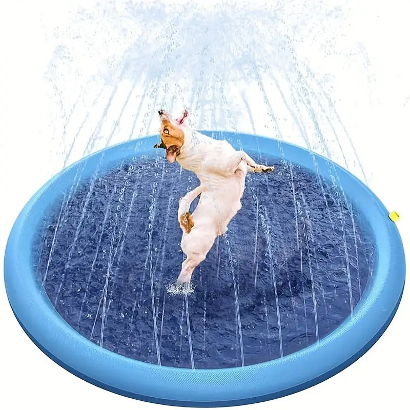 PVC Water Spray Play Mat for Pets and Kids