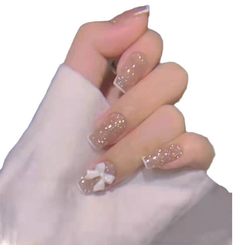 Whitening Wearable Elk Nails Fake Nails Manicure Stickers