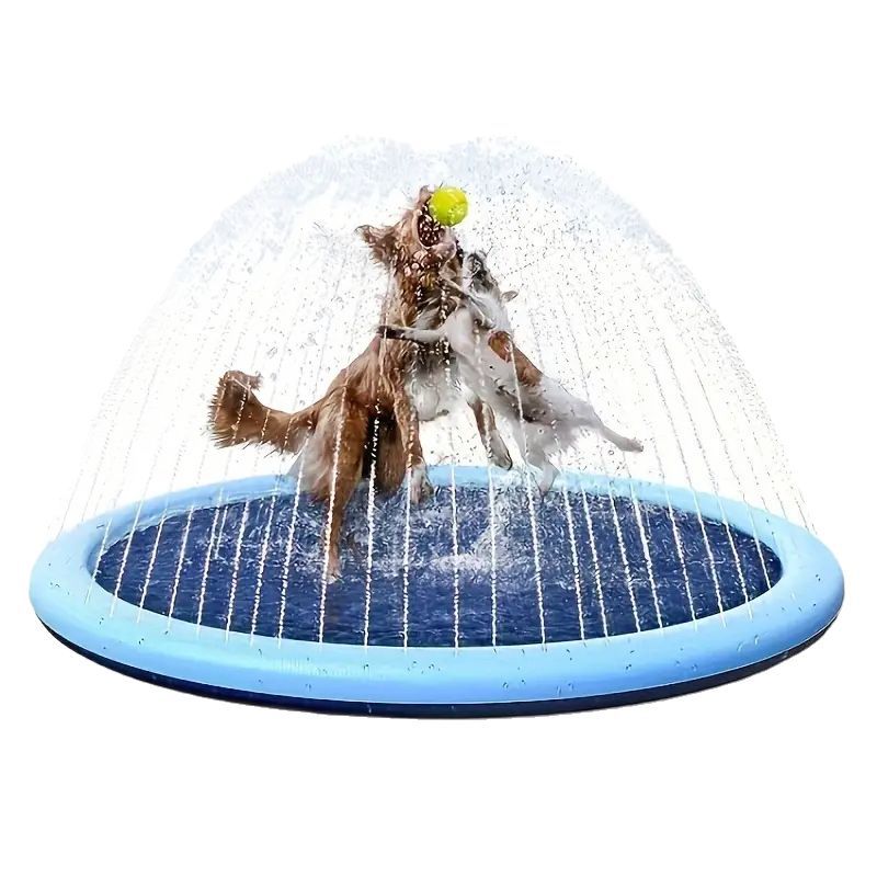 PVC Water Spray Play Mat for Pets and Kids
